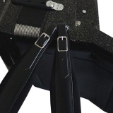 Black Leather Padded “Professional” Accordion Straps
