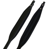 Black Leather Padded Accordion Shoulder Straps